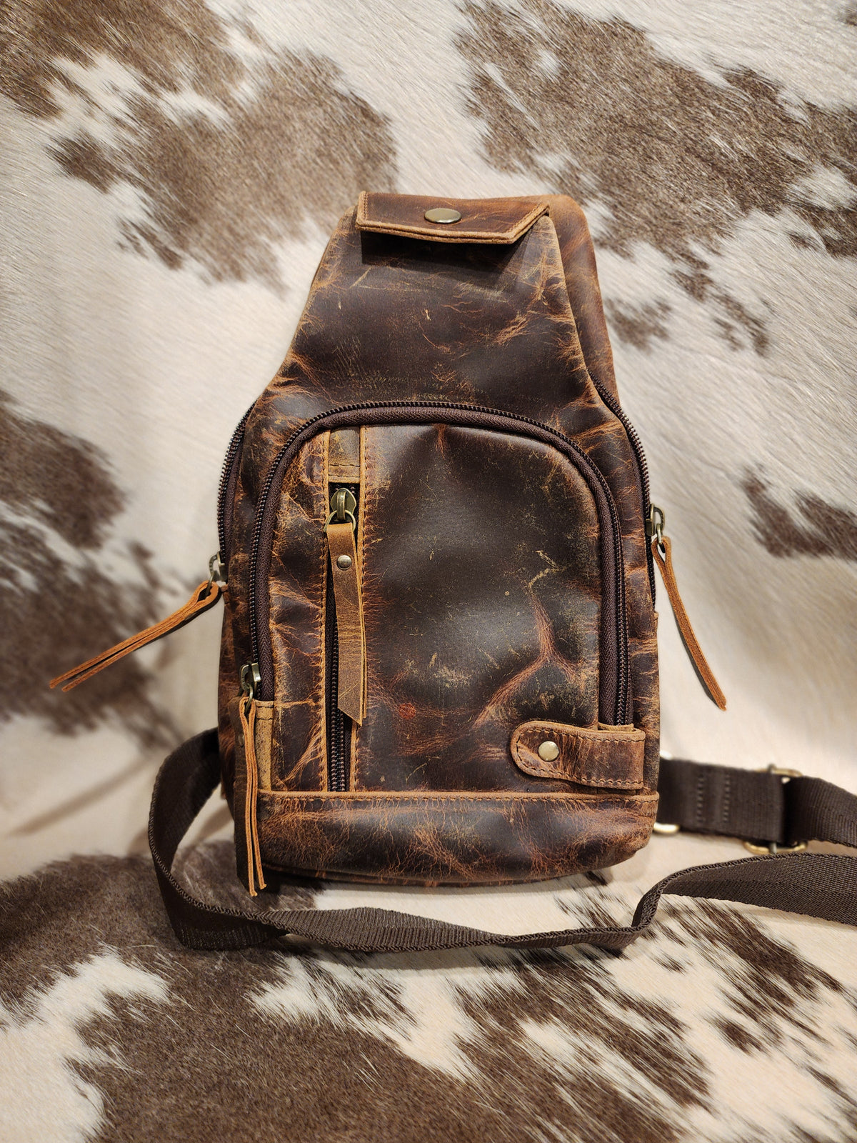 Oiled Leather Crossbody