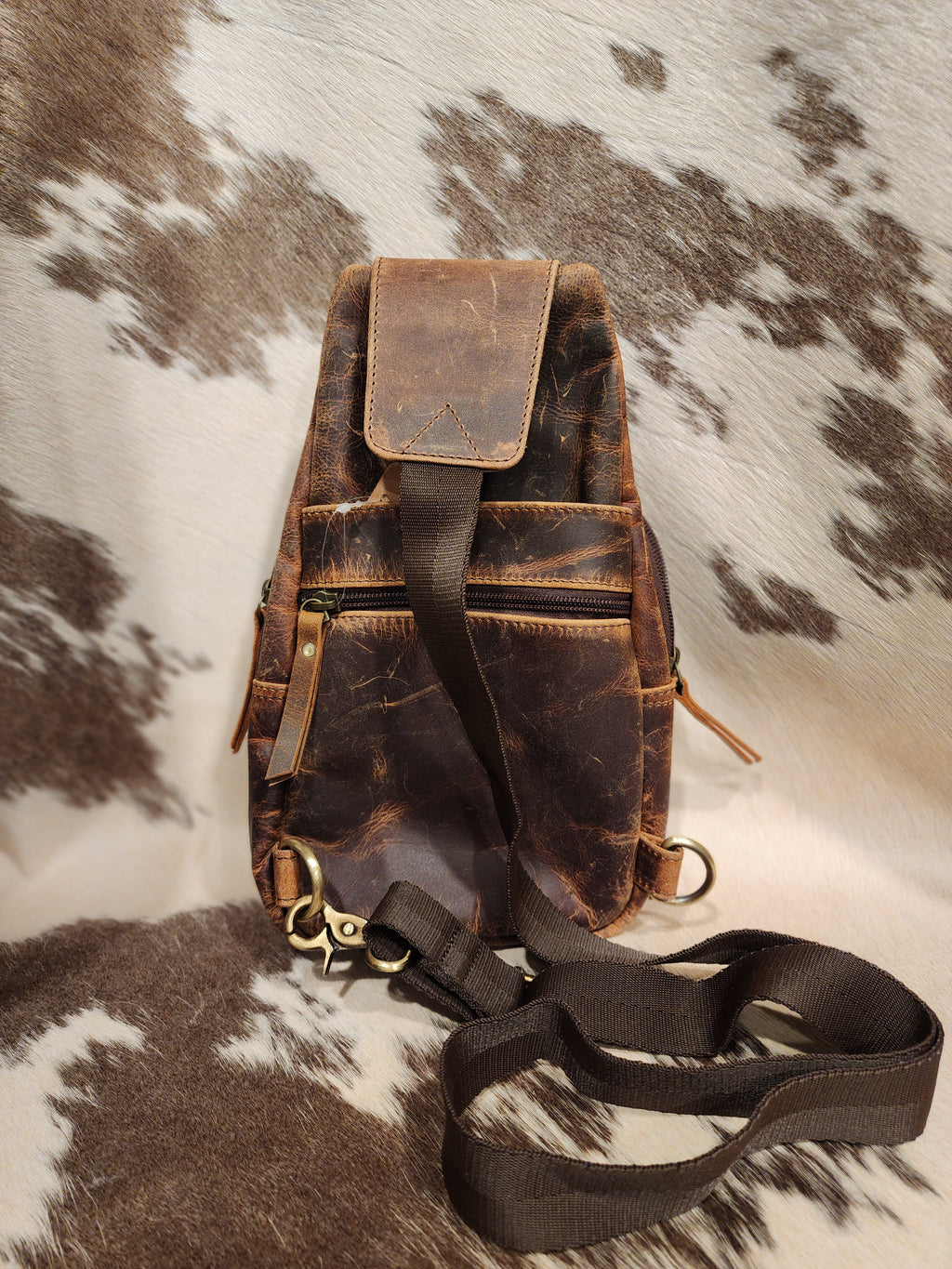 Oiled Leather Crossbody