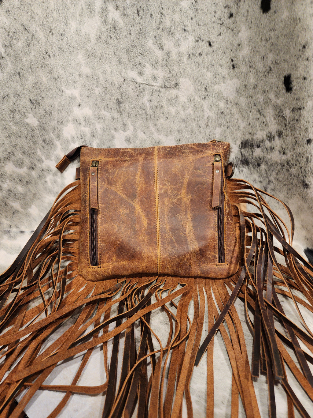 Cowhide Patch and Fringe