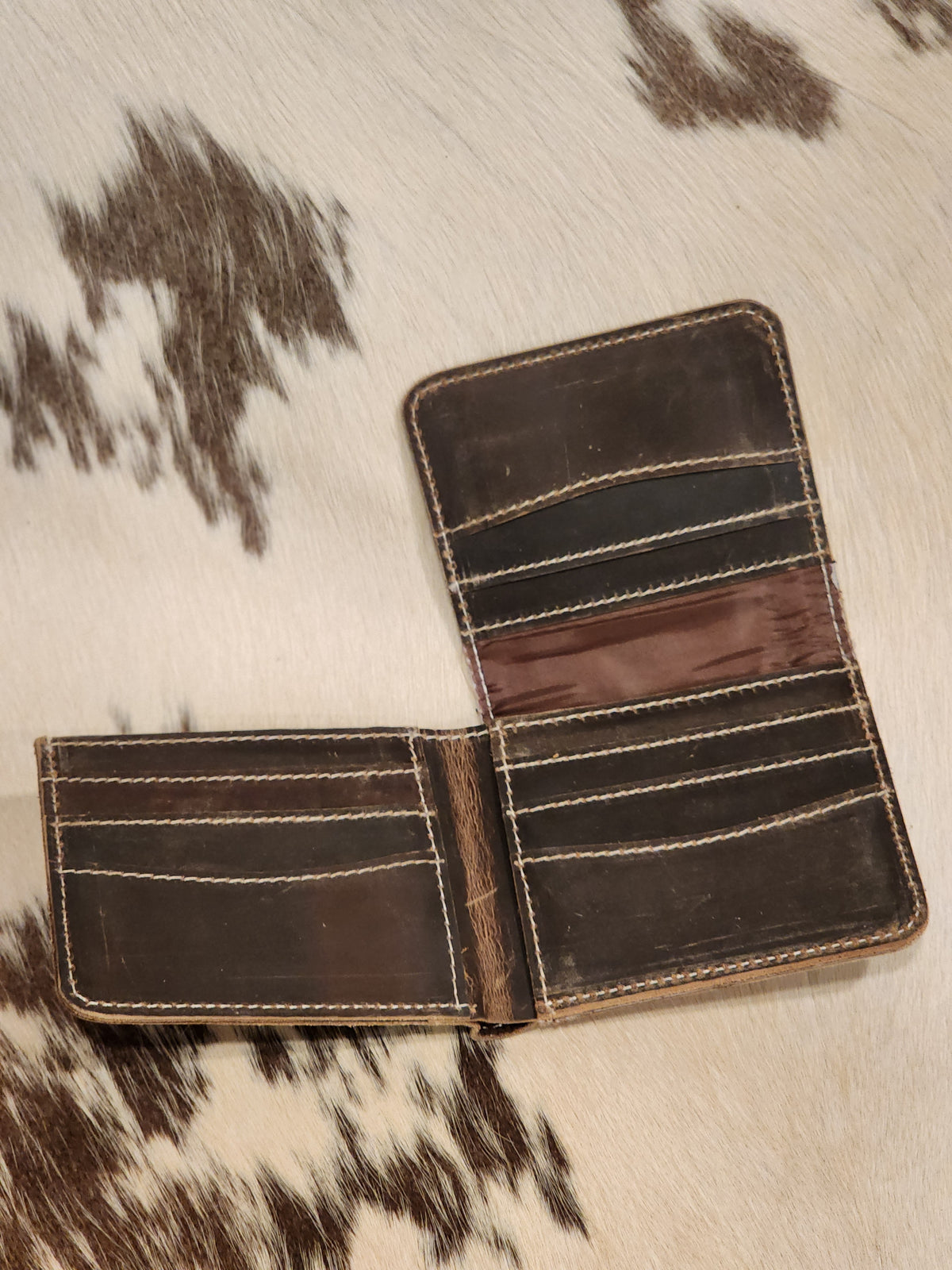 Cowhide Trifold Wallet
