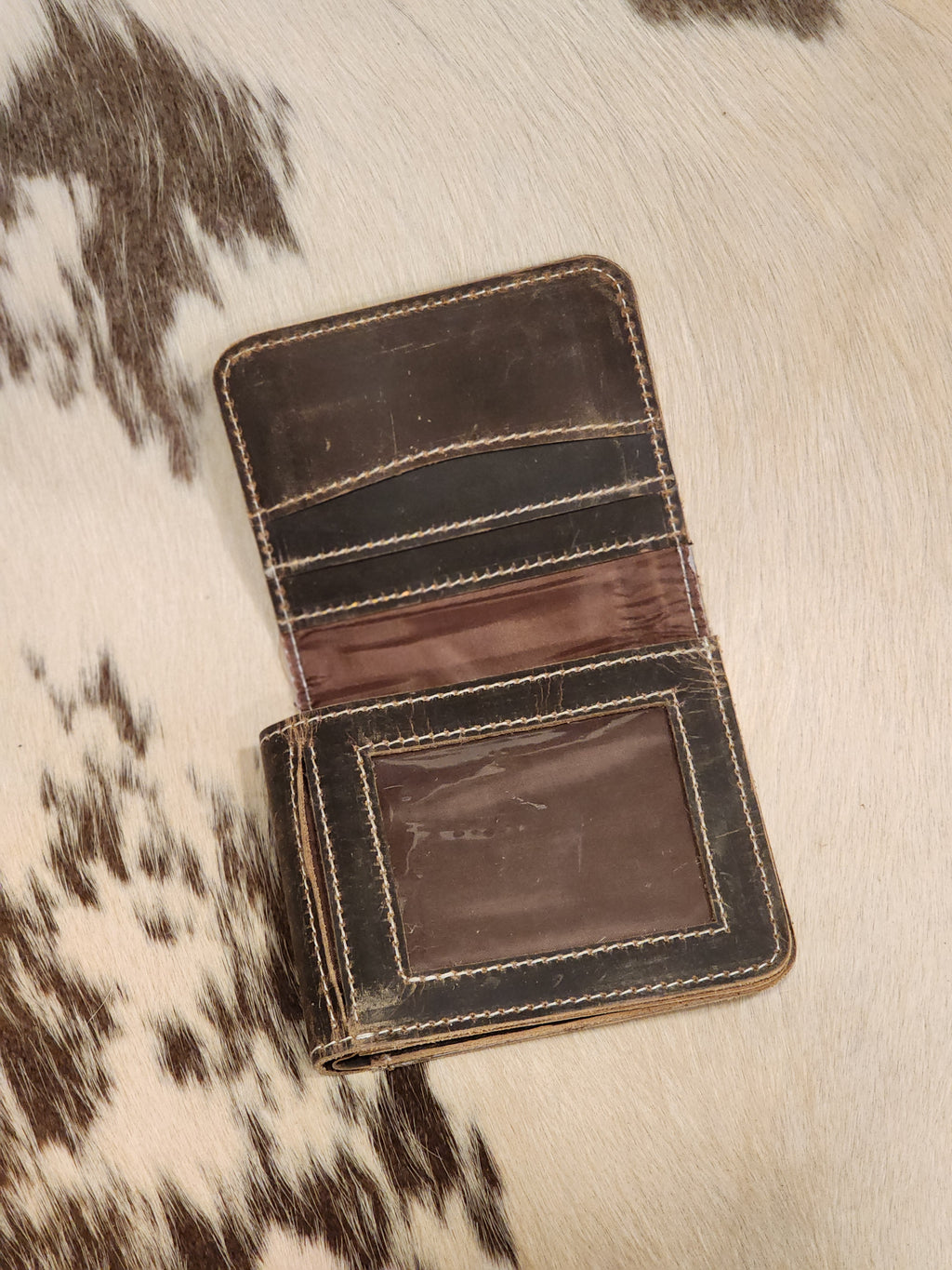 Cowhide Trifold Wallet