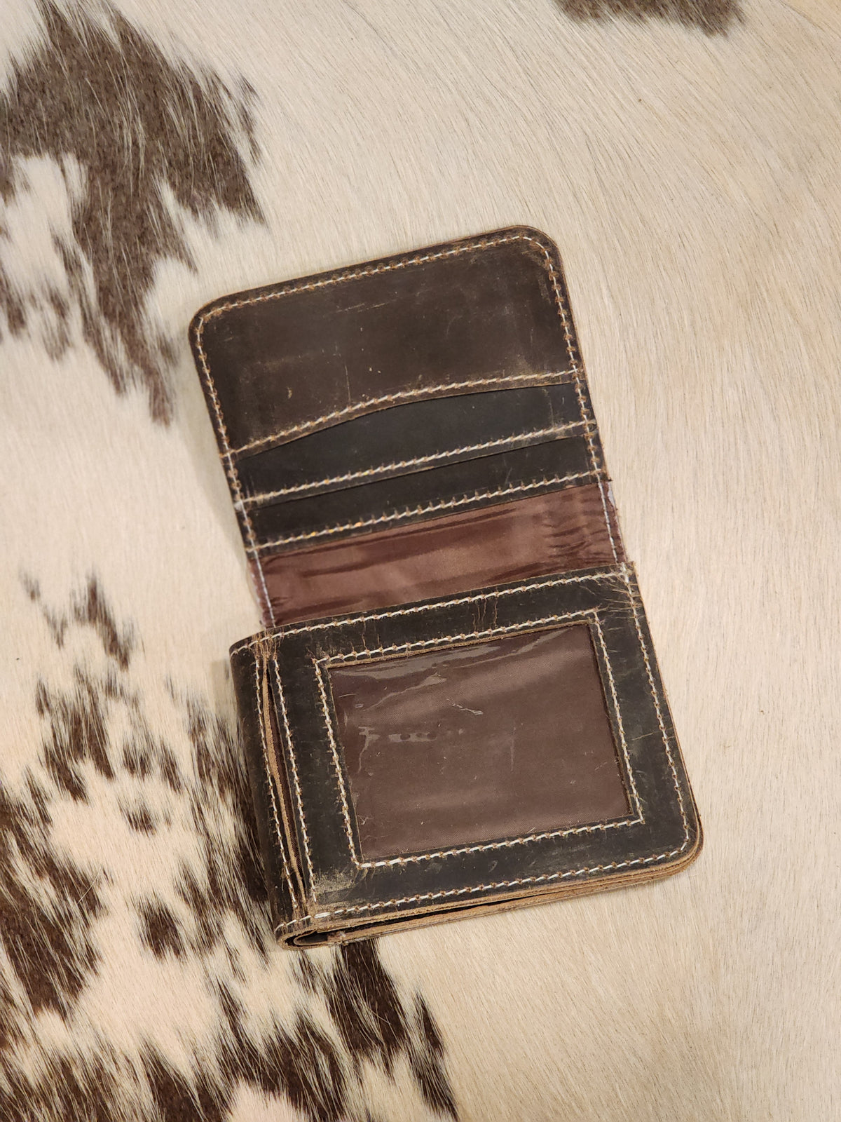 Cowhide Trifold Wallet
