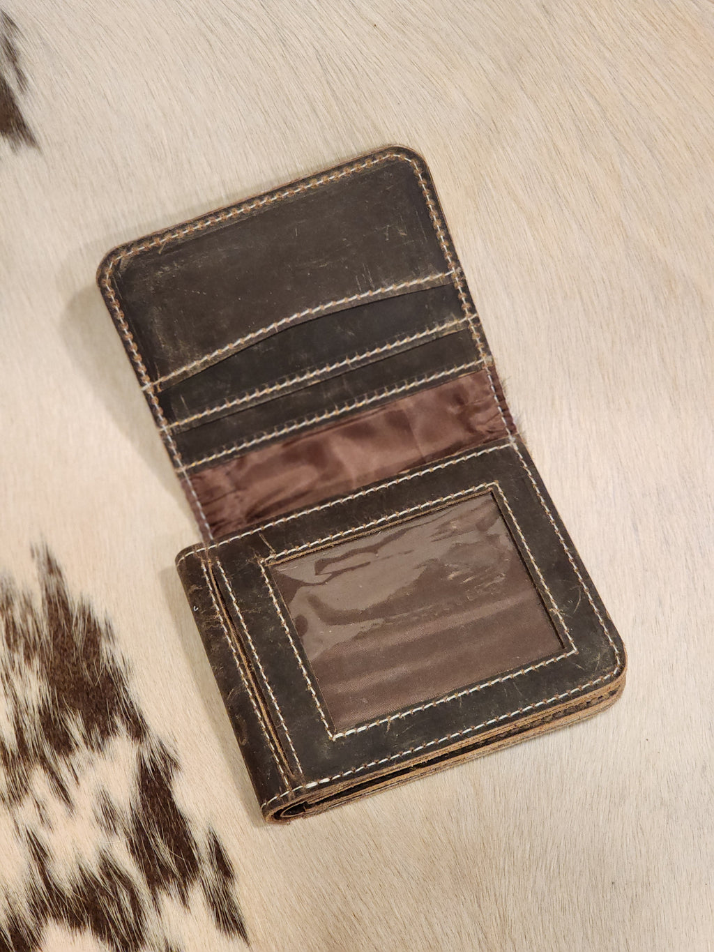Cowhide Trifold Wallet