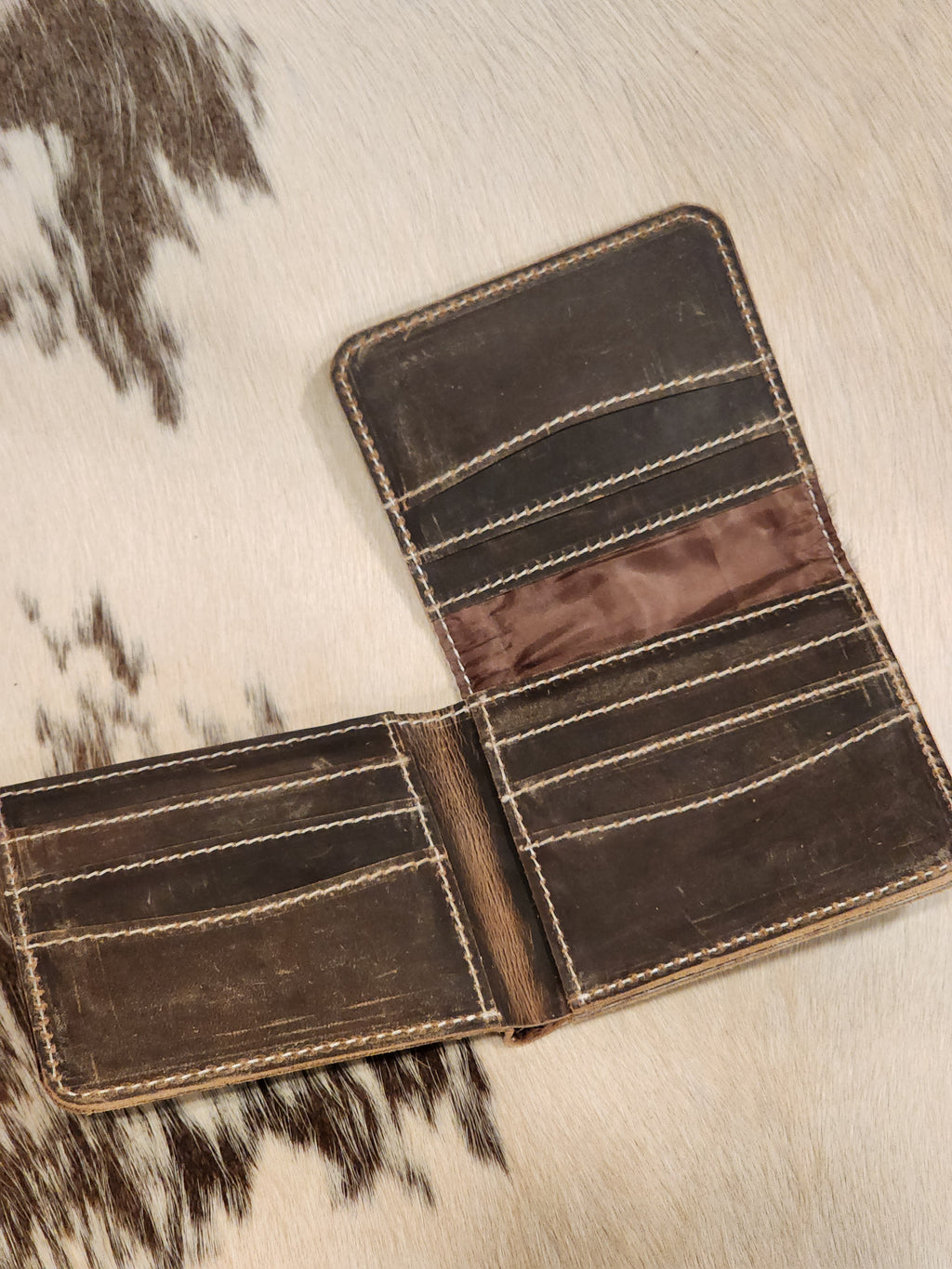 Cowhide Trifold Wallet