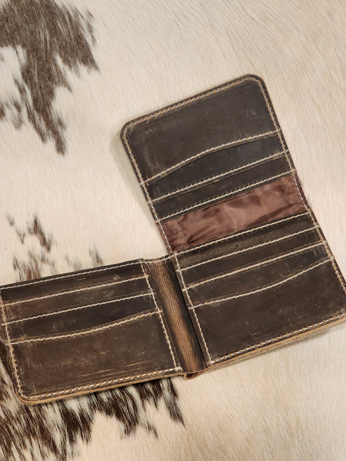 Cowhide Trifold Wallet