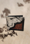 Cowhide + Tooled Wallet Black