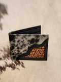 Cowhide + Tooled Wallet Black