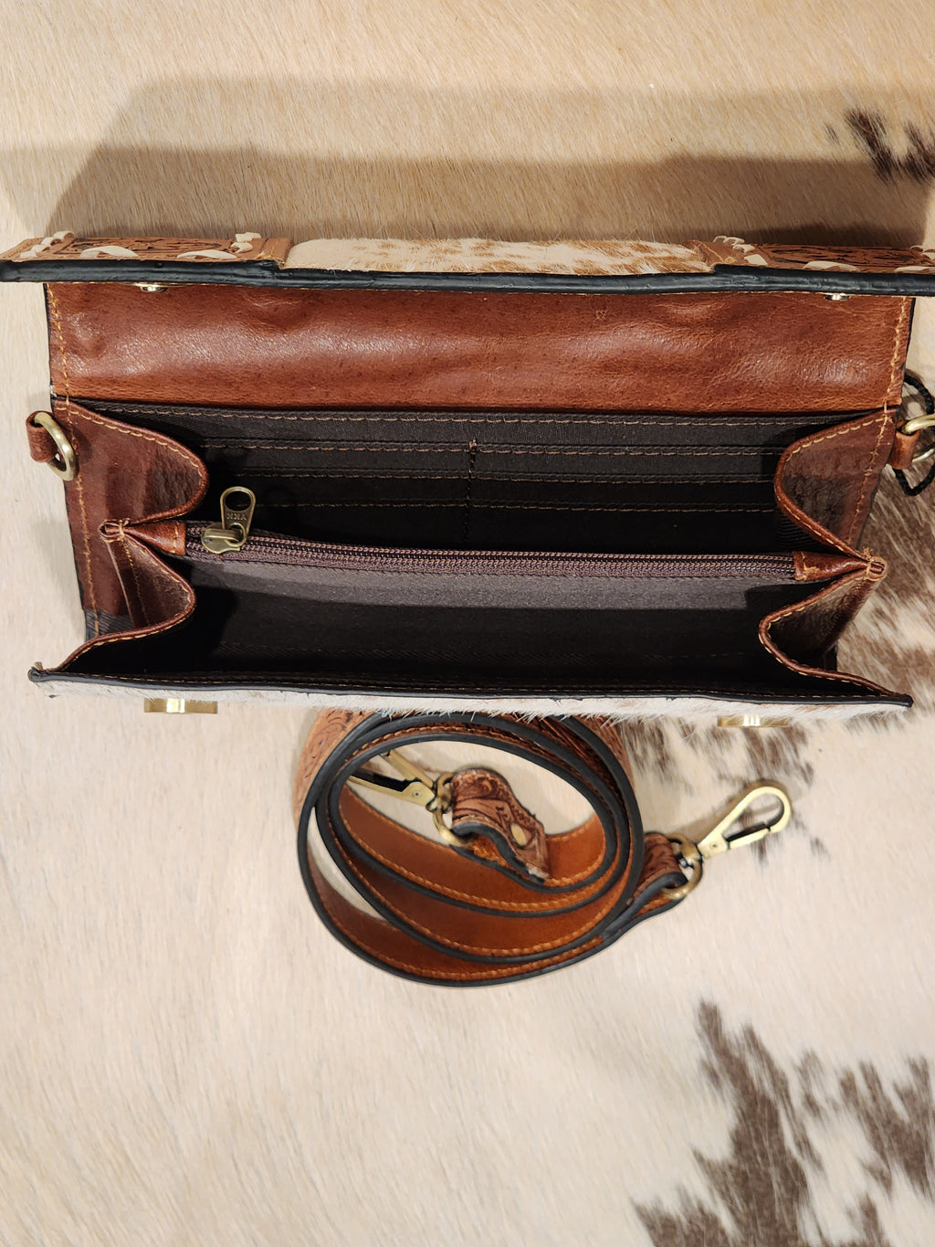 Crossbody Wallet Brown