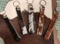 Cowhide Keychain Wristlet