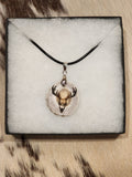 Necklace - Laser Engraved Deer Antler