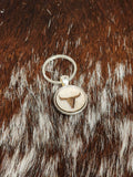 Small Skull Cowhide Keychain