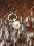 Small Skull Cowhide Keychain