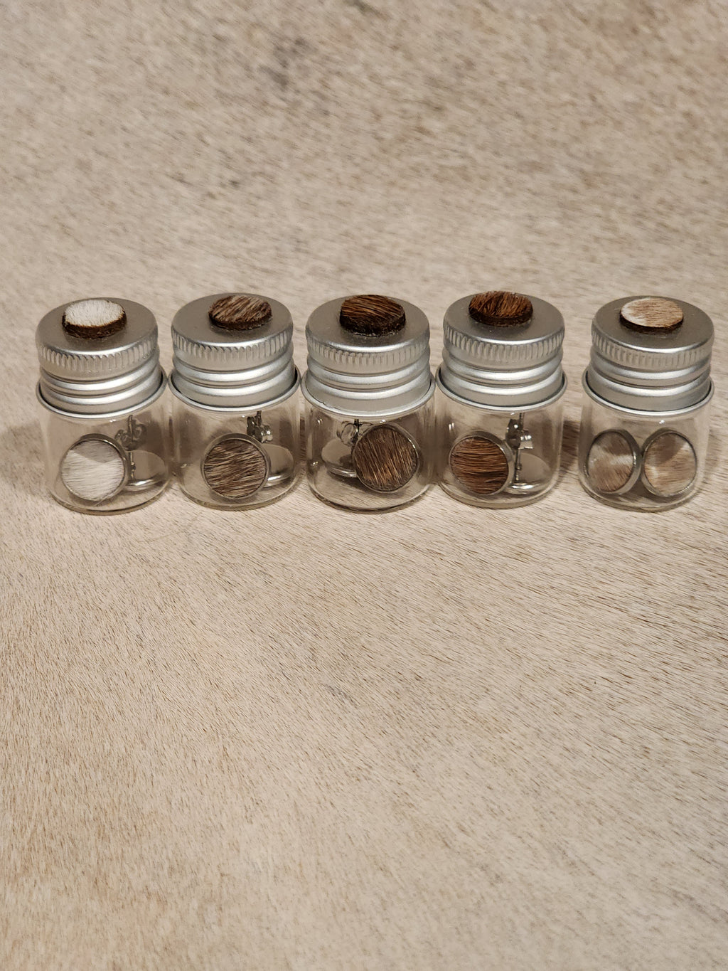 Cowhide Stud Jar