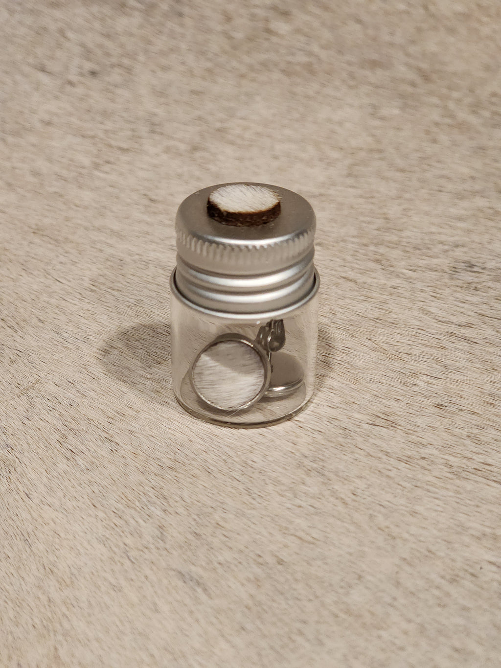 Cowhide Stud Jar