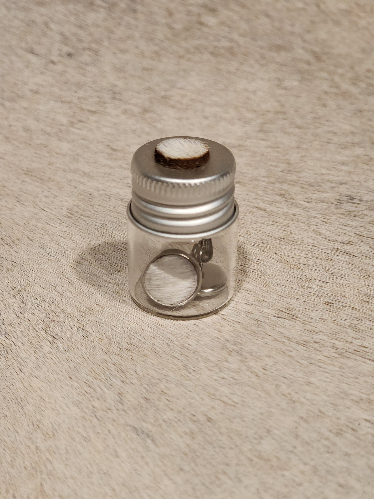 Cowhide Stud Jar