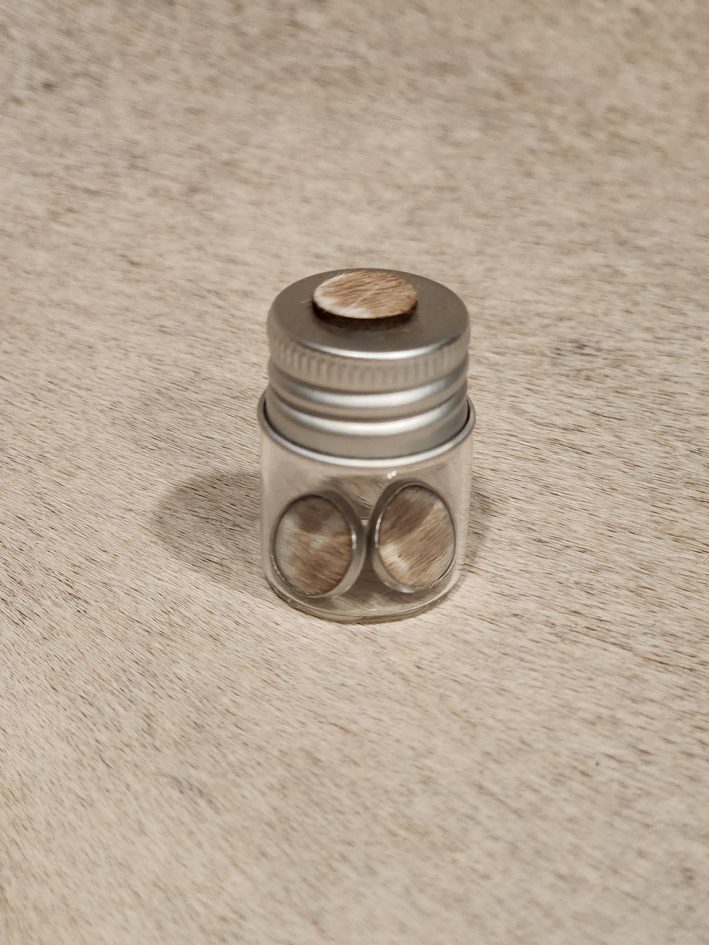 Cowhide Stud Jar