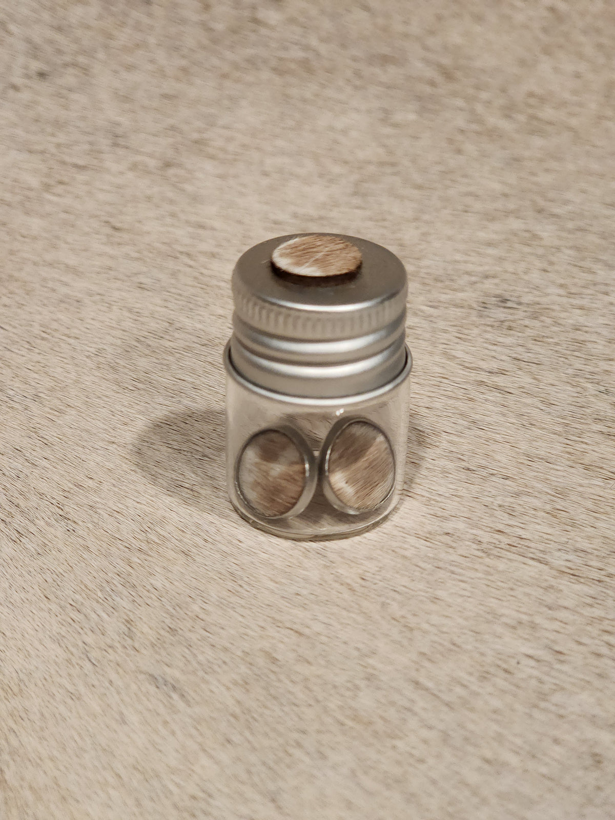 Cowhide Stud Jar