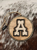 Car Charms - Cowhide & Wood