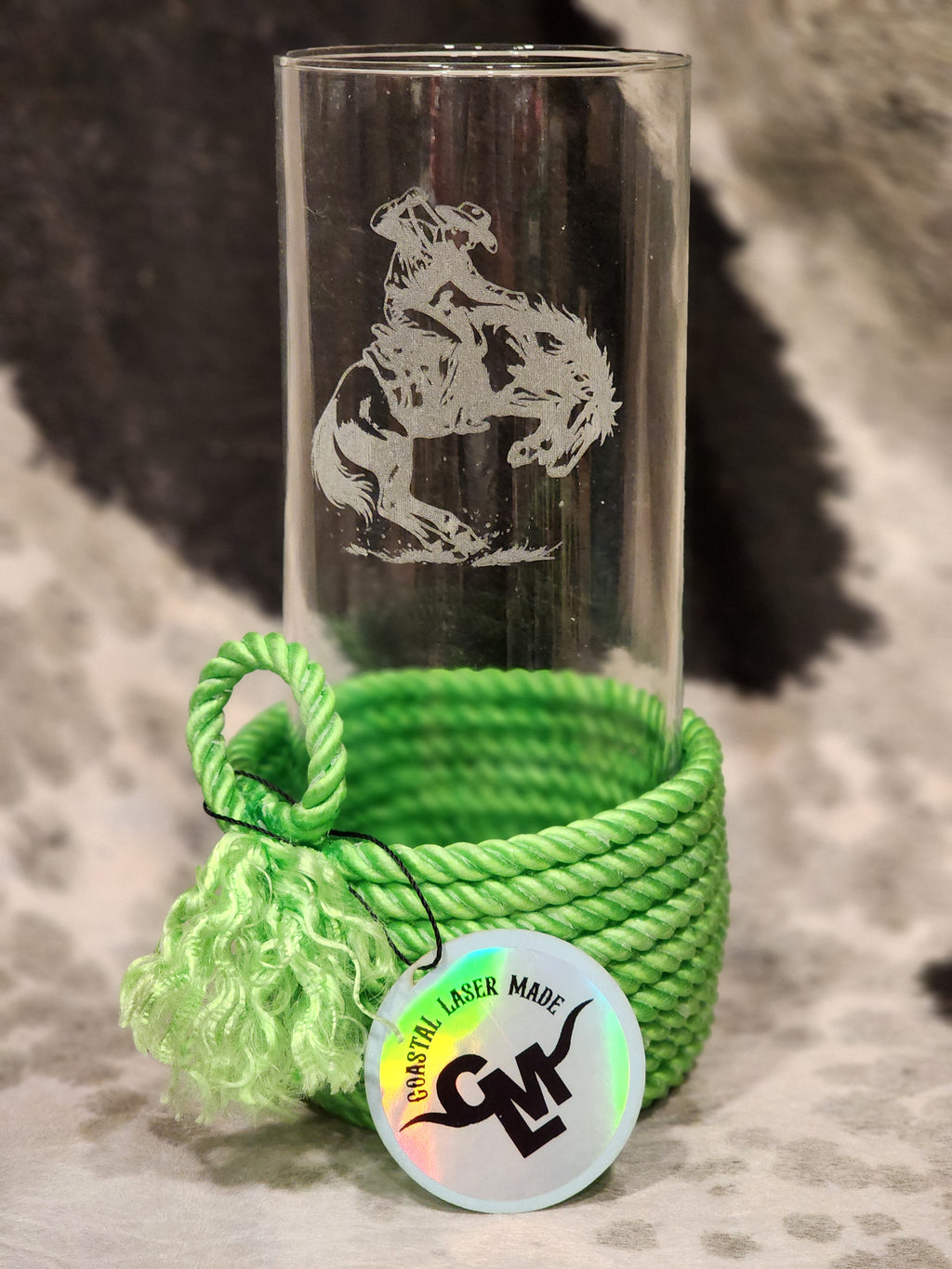 Lariat Rope + Engraved Vase